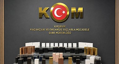 Kırşehir'de kaçak parfüm ve elektronik ürün ele geçirildi