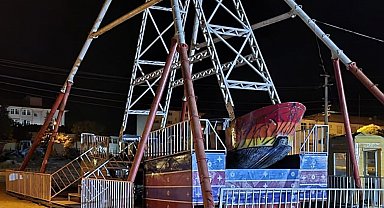 Kırşehir'de lunaparkta iş kazası: Gondoldan düşen işçi yaralandı