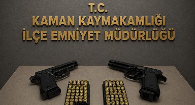 Kırşehir'deki denetimlerde çok sayıda silah ve mühimmat ele geçirildi
