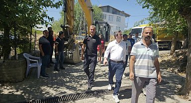 Kışlacık köyünde yangın sonrası çalışmalar sürüyor