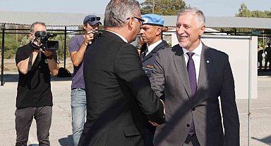 KKTC Cumhurbaşkanı Erhürman, GKRY lideri Hristodulidis bir araya geldi