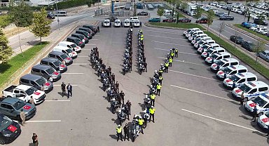 Kocaeli İl Emniyet Müdürlüğü filosuna 74 yeni araç katıldı