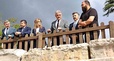 Konuralp Antik Kenti'nde tarihi miras için çalışmalar sürüyor