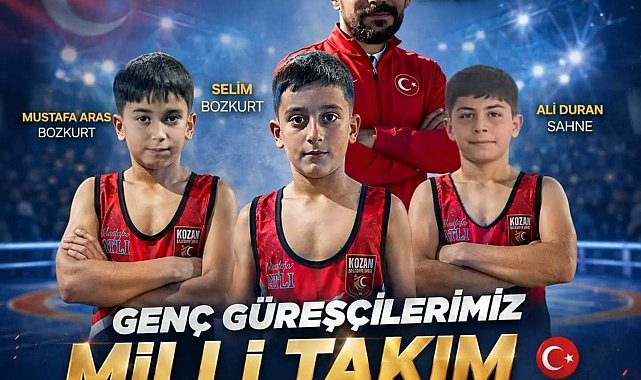 Kozan Belediyespor'un 3 güreşçisi U11 Serbest Güreş Milli Takım kampına davet edildi