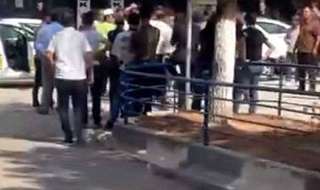 Kurtalan'da trafik uygulaması sırasında gerginlik