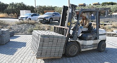 Kuşadası Belediyesi'nden Deirmendere'ye 6 bin metrekarelik yol
