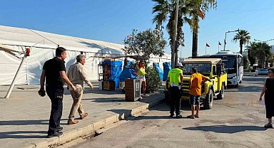 Kuşadası'nda cep uygulama noktası yerinde incelendi