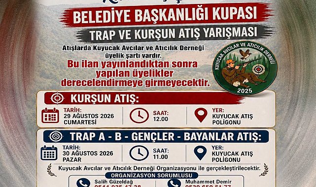 Kuyucak'ta 5 Eylül Kurtuluş Şenlikleri heyecanı atıcılık yarışmasıyla başlayacak