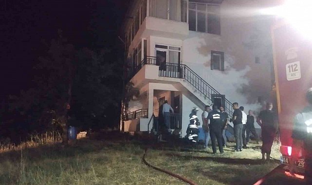 Malatya'da müstakil evde yangın