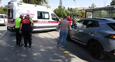 Malatya'da otomobil ile motosiklet çarpıştı: 1 yaralı