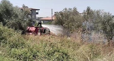 Manavgat'ta tarım arazisinde çıkan yangın söndürüldü
