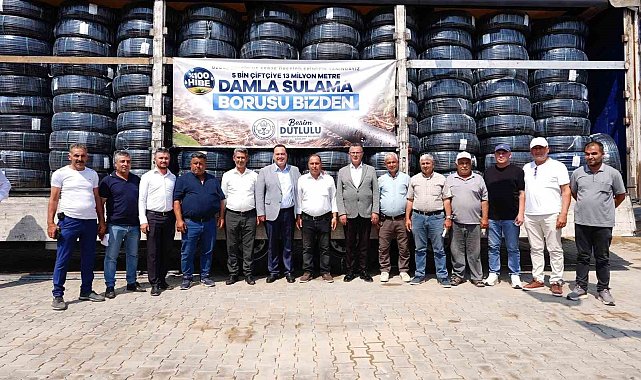 Manisa Büyükşehir'den Alaşehir'e 13,2 milyon TL'lik damla sulama desteği