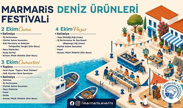 Marmaris'te 2. Deniz Ürünleri Festivali için geri sayım başladı
