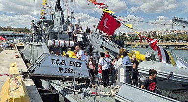 Mayın avlama gemisi Tekirdağ'da