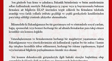 MEB: "Bakanlığımızın sosyal yardım veya bağış adı altında firmalardan para talep etmesi söz konusu değildir"