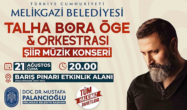 Melikgazi'de şiir ve türkü dolu geceye davet
