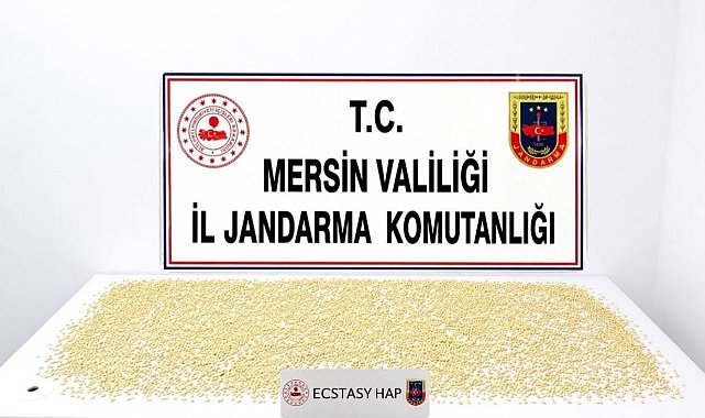 Mersin'de 3 bin 760 uyuşturucu hap ele geçirildi