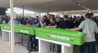 Minibüs kazasında hayatını kaybeden 3 kişi son yolculuğuna uğurlandı
