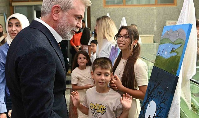 Miniklerin sanat yolculuğu sergiyle taçlandı