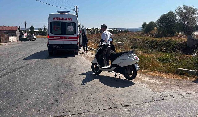 Motosiklet takla attı, sürücüsü yaralandı
