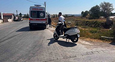 Motosiklet takla attı, sürücüsü yaralandı