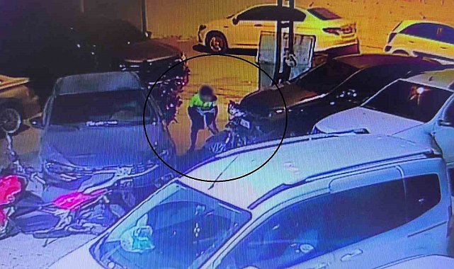 Motosikleti çalan çocuğun 14 yaşında olduğu ortaya çıktı