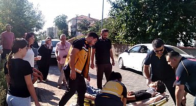 Muratlı'da motosiklet ile otomobil çarpıştı: 1 yaralı