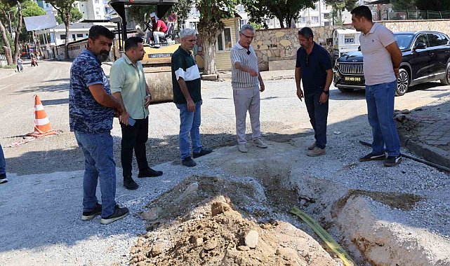 Nazilli Belediye Başkanı Tetik, yol çalışmalarını yerinde inceledi