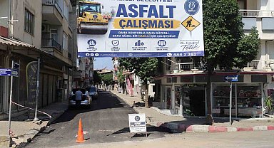 Nazilli Belediyesi ilçedeki yol çalışmalarını sürdürüyor