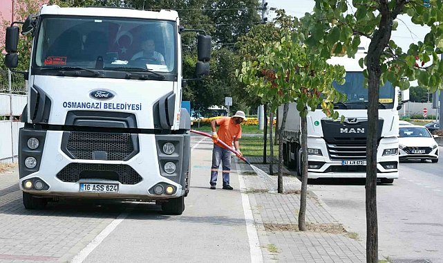 Osmangazi'de yeşil alanlarda titiz çalışma