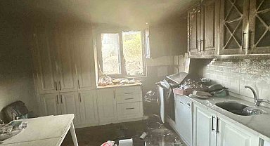 Osmaniye'de müstakil evde çıkan yangın söndürüldü
