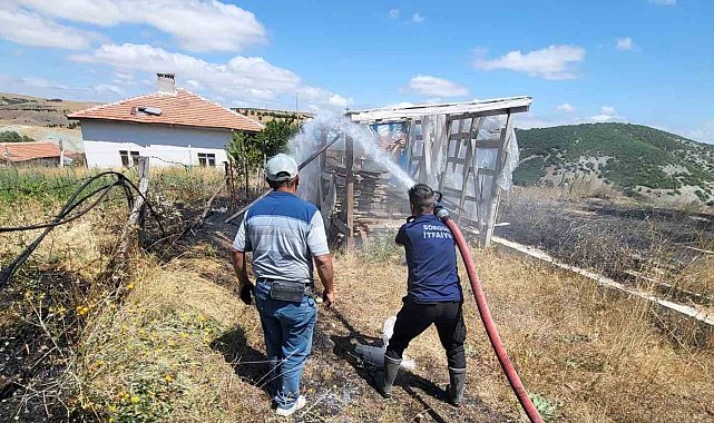 Ot yangını kısa sürede söndürüldü