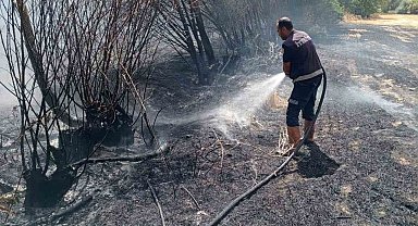 Ot yangını paniğe neden oldu