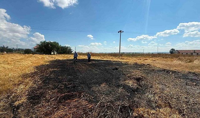 Otluk alanda çıkan yangın büyümeden söndürüldü