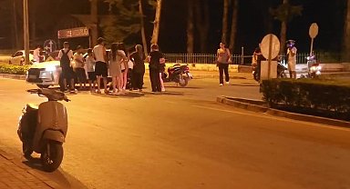 Otomobil ile çarpışan motosikletli yaralandı
