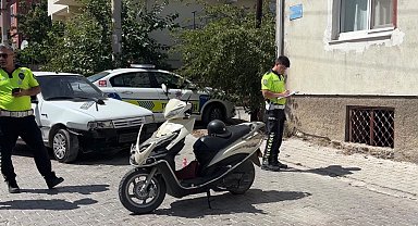 Otomobil ile motosiklet çarpıştı: 1 yaralı