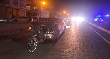 Otomobil motosiklete arkadan çarptı: 1 ölü, 1 ağır yaralı