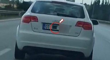 Otoyolda plaka gizleyerek seyreden araca 140 bin TL ceza