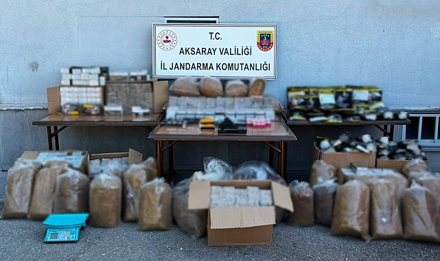 Piyasa değeri 750 bin liralık kaçak tütün ele geçirildi