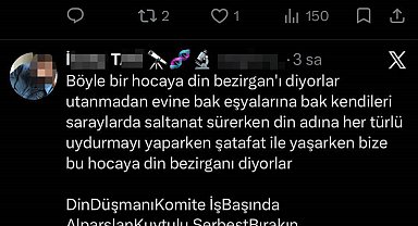 "Alparslan Kuytul Suç Örgütü" operasyonuyla ilgili provokatif paylaşım yapan öğretmene soruşturma