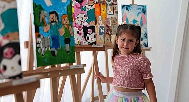 "Sayılarla Tuval Boyama Atölyesi" Mini Sergi ile tamamlandı