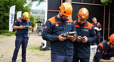 Samsun'da AFAD'ın İHA destekli arama-kurtarma yarışması başladı