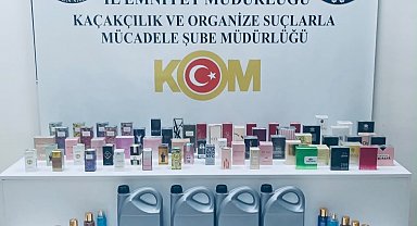 Samsun'da kaçak parfüm ve etil alkol ele geçirildi