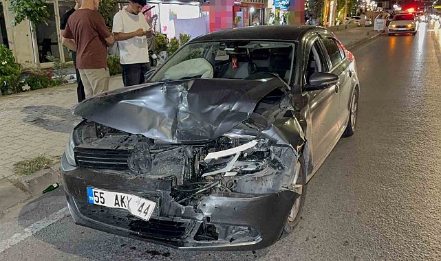 Samsun'da otomobil hafif ticari araca arkadan çarptı: 1 yaralı