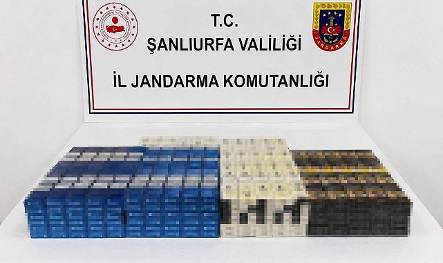 Şanlıurfa'da kaçak alkol ve sigara ele geçirildi