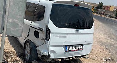 Siirt'te maddi hasarlı trafik kazası