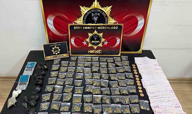 Siirt'te uyuşturucu operasyonunda 2 şüpheli yakalandı