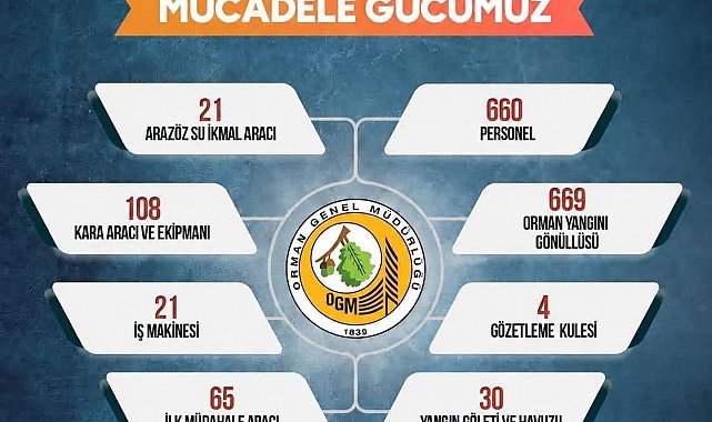 Sinop'ta orman yangınlarına karşı seferberlik