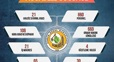 Sinop'ta orman yangınlarına karşı seferberlik