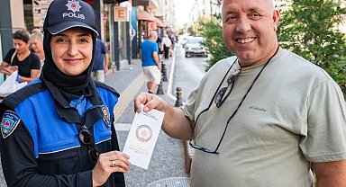 Sinop'ta polis, vatandaşları bilgilendirdi